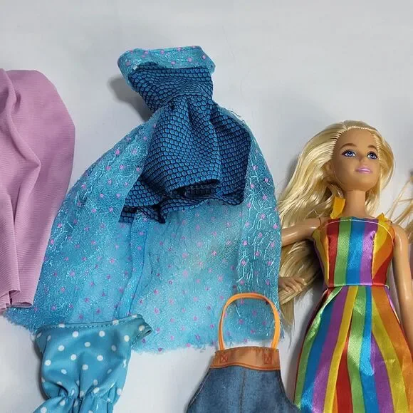 Lot of 3 -Barbie Career Animal Rescue, Skipper Purple Streak Hair plus clothes - Picture 6 of 16